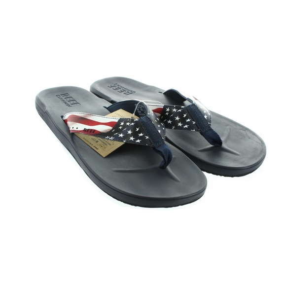 reef men's contoured cushion flip flops